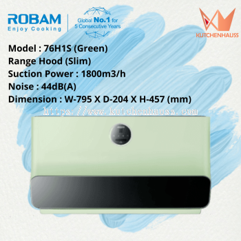 ROBAM 80cm Range Hood (Slim) 76H1S Green