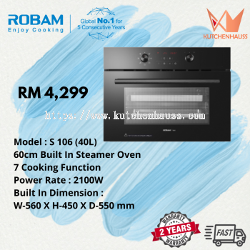 ROBAM 60cm Built In Steam Oven S106 (40L)