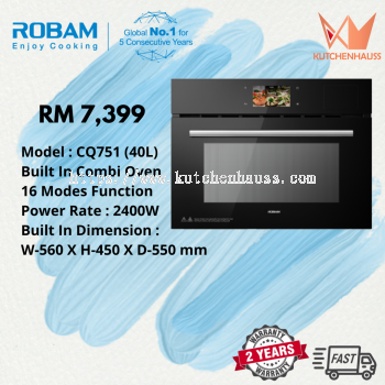 ROBAM 60cm Built In Combi Oven CQ751 (40L)