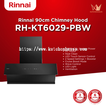 RINNAI - 90cm Slanted Cooker Hood | RH-KT6029-PBW