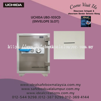 Uchida UBO-105CD Fire Resistant Safe Box with Envelope Slot (Dial Lock)_105kg