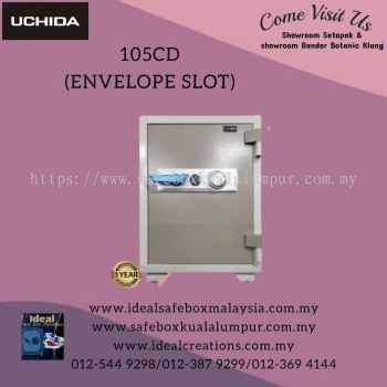 UCHIDA UBO-105E Fire Resistant Safe Box with Envelope Slot (Dial Lock)_105kg