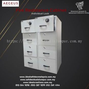 Aegeus Fire Resistance Cabinet (Individual Lock) 4 Drawer