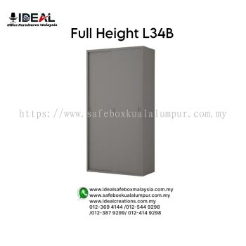 Office Steel Furniture Full Height Steel Cupboard Sliding Door; L34B