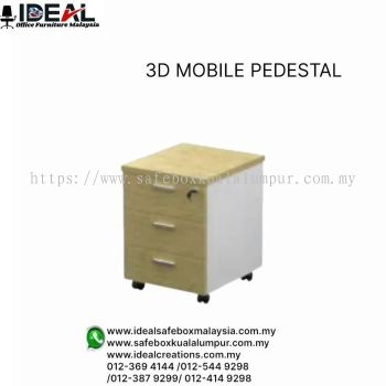 Office Storage Cabinet 3D Mobile Pedestal SM-3