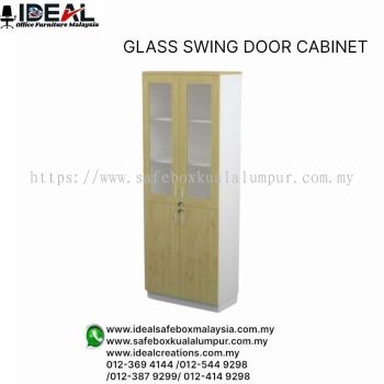 Office Storage Cabinet Glass Swing Door Cabinet SC-  HG21