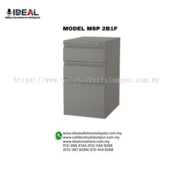 Office Steel Furniture Cabinet MSP 2B1F Metal Pedestal