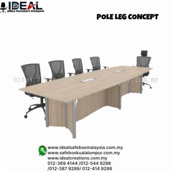 Office Desk Table FM-Series Pole Leg Concept 