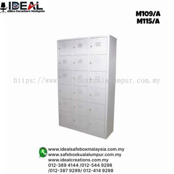 Office Steel Locker 18 Compartment Steel Locker M-109/A & M-115/A