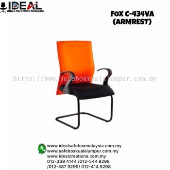 Office Chair Camellia Series FOX C-434VA (Armrest) Visitor Lowback Chair (c/w Armrest) 