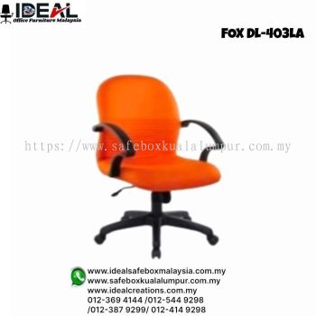 Office Chair Dahlia Series FOX DL-403LA (Armrest) Executive Lowback Chair 