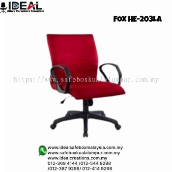 Office Chair Heliconia Series FOX HE-203 LA (Armrest) Executive Lowback Chair (c/w Armrest)