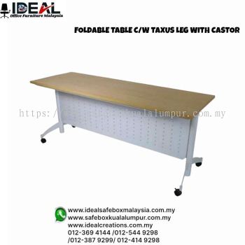 Office Tables Foldable Series Foldable Table c/w Taxus Leg With Castor