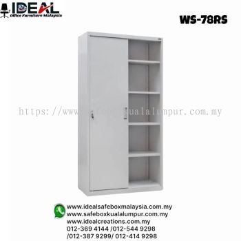 Office Cabinet Roller Shutter WS-78RS Full Height Roller Shutter door Cupboard With 4 Adjustable Shelves