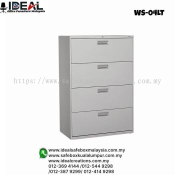 Office Steel Furniture Cabinet Lateral Filing Cabinet 4 Drawers WS-04LT