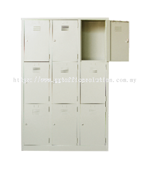9-compartments-steel-locker