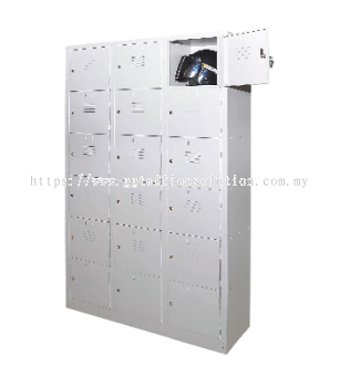 18-compartments-steel-locker