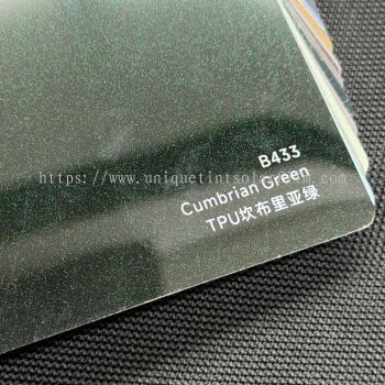 B433 Cumbrian Green TPU Color PPF坎布里亚绿  Premium Self-Healing Gloss Green PPF Wrap for Luxury Vehicle Styling