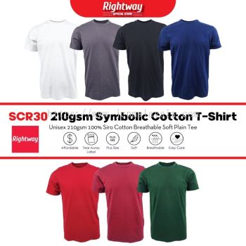 Rightway SCR30 Premium Siro Cotton 210gsm T-Shirt