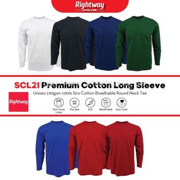 Rightway SCL21 Premium Siro Cotton 190gsm T-Shirt