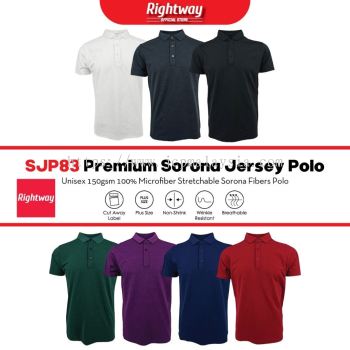 Rightway SJP83 Quick Dry Premium Sorona Jersey Smart
