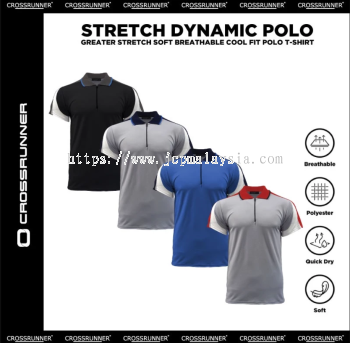 CROSSRUNNER Quick DryPolo Dynamic T-shirt Unisex CRP3200