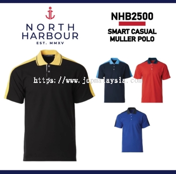 NORTH HARBOUR Unisex Superior Retail Fit Murphy Polo Cotton Polyester NHB2300