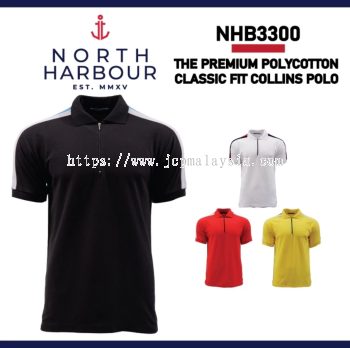 NORTH HARBOUR Unisex Smart Classic Fit Collins Polo NHB3300