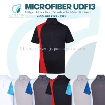 ULTIFRESH Anti-Bacteria  Microfiber Interlock Cs Sash Jersey Plain Polo T-Shirt Unisex UDF13