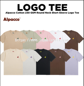 ALPACCO Logo Tee Relaxed Cotton T-Shirt Unisex 260gsm