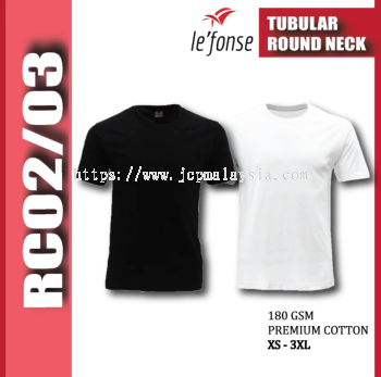 LEFONSE Unisex 100% Premium Cotton T-Shirt RC02 RC03