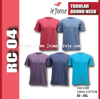 LEFONSE Heather 100% Cotton Round Neck Melange T-shirt Unisex RC04