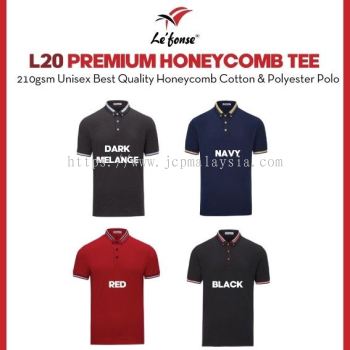 LEFONSE Unisex Adult 210gsm Thick Quality Breathable Honeycomb Polo T-Shirt L2000