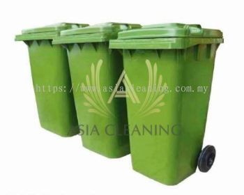 120/240/360 L Wheel Bin - Green 