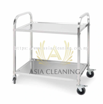 Stainless Steel 2 Tiers Trolley