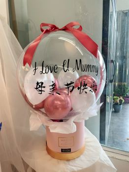 Mother Day Transparent money Balloons