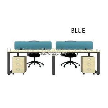 IP16-SQR-4 Office Workstation Table Cluster Of 4 Seater | Office Cubicle | Office Partition Bukit Tinggi