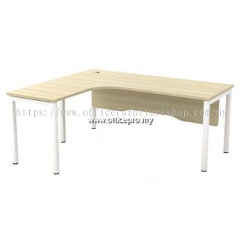 L-Shape Manager Table C/W Matrix U LegOffice Table | Executive Table | Meja Pejabat Kepong, Ijok, Bestari Jaya, Kuala Selangor IPSWL/SML 