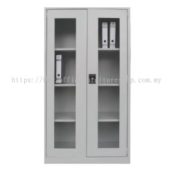 IPS-118GS Full Height Cupboard With Glass Swing Door C/W 3 Adjustable Shelves Ampang