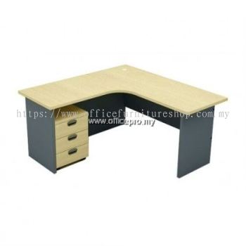 IPGL Set L Shape Table C/W Mobile Pedestal 3 Drawer | Office Table PJ