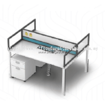 Office Workstation Cluster Of 2 Seater | Office Cubicle | Office Partition Malaysia IP18-SR-2 
