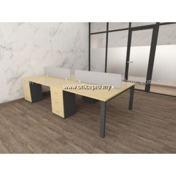 Workstation Office Cluster Of 4 Seater | Office Cubicle | Office Partition Bukit Tinggi IP-DS22-4 