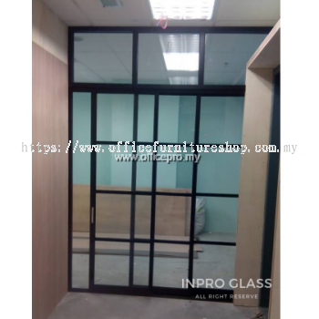 4" Aluminium Glass Sliding Door C/W 5mm Clear Glass Klang IPSP-SLD5 