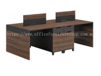 Office Workstation Table Cluster Of 4 Seater | Office Cubicle | Office Partition Bukit Tinggi IPKT-02 