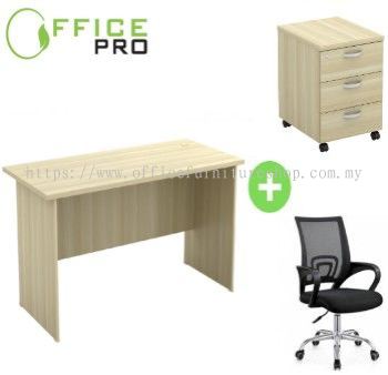IPEXT 127 Standard Table + Mobile Pedestal 3D + Office Curve Mesh Chair