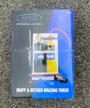 AWELD MAPP GAS AND OXYGEN GAS TORCH BRAZING SET OX60P