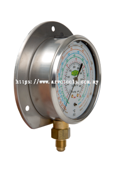 REFCO MR-706-DS-MULTI (HIGH SIDE PRESSURE GAUGE) FOR R22/R134A/R404A/R407C with 100MM IN DIAMETER