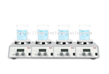 MS-H340-S4 LCD 4-Channel Digital Magnetic Hotplate Stirrer