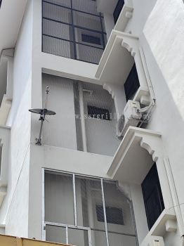 Invisible Safety Grille for Pigeon Prevention @ [Desa Bunga Apartment Penang] | Lifetime Warranty | SSR Malaysia