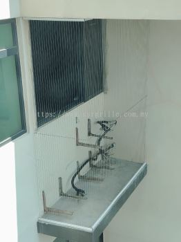 Invisible Safety Grille for Pigeon Prevention @ [Raffel Tower Penang] | Lifetime Warranty | SSR Malaysia
